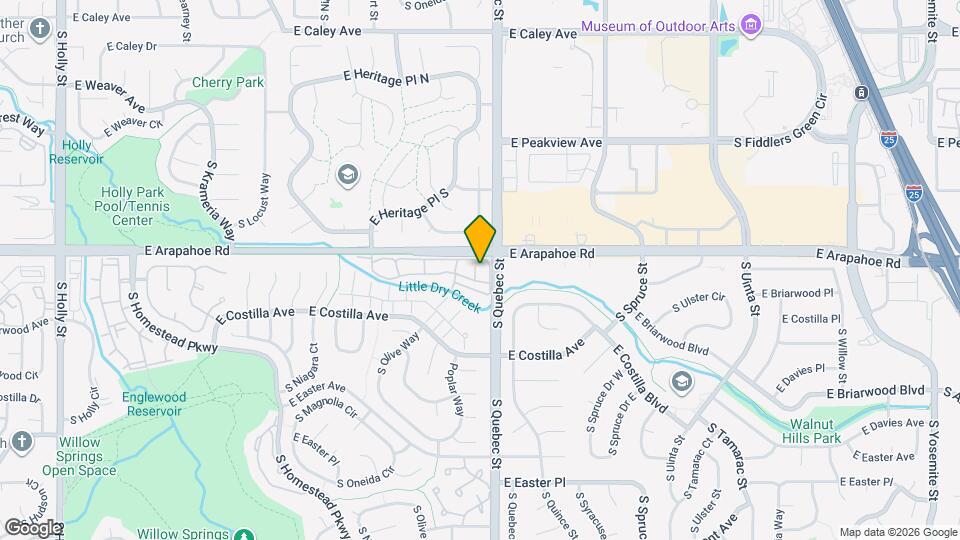 6736 S Poplar Ct Map and Location Details