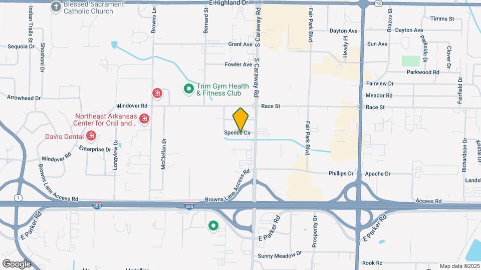 2213 Spence Cir Map and Location Details