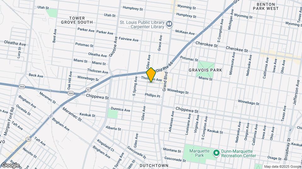 3651 Winnebago St Map and Location Details