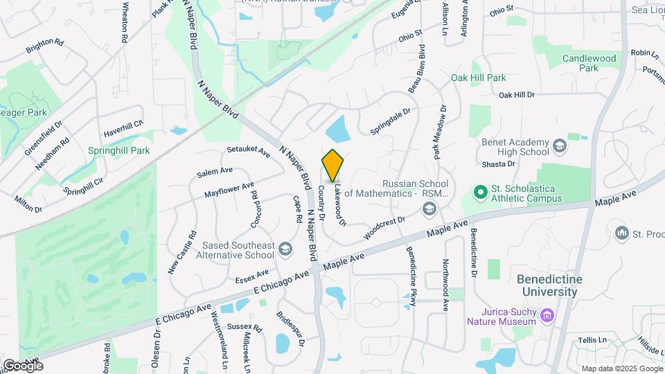 6S124 Lakewood Dr Map and Location Details