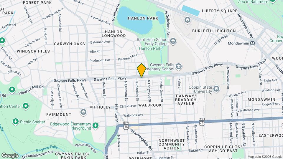3021 Gwynns Falls Pkwy Mapa y Detalles de la Ubicación