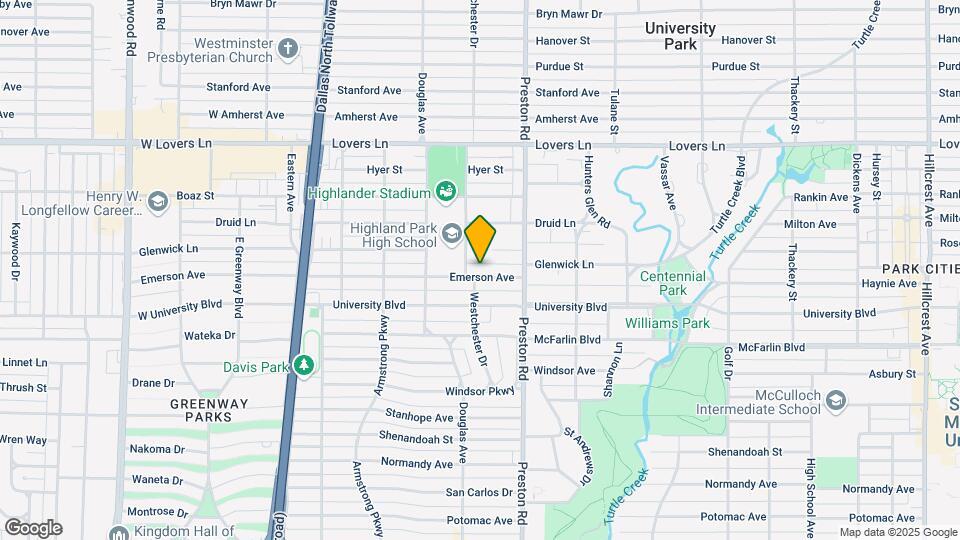 4144 Emerson Ave Map and Location Details