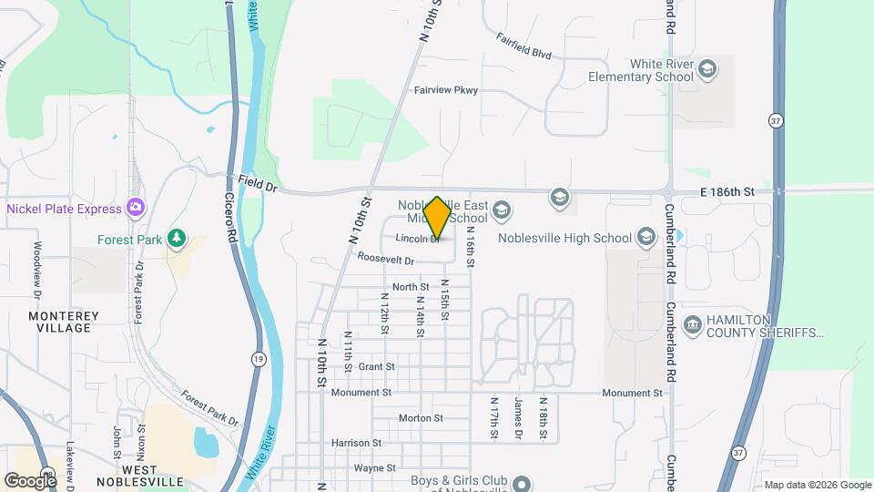1431 Lincoln Dr Map and Location Details