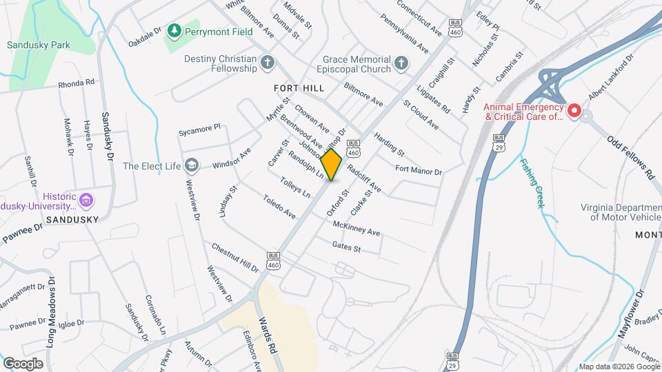 4678 Fort Ave Map and Location Details