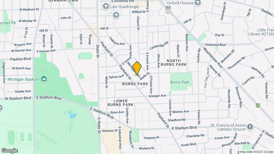 1132 Michigan Ave Map and Location Details