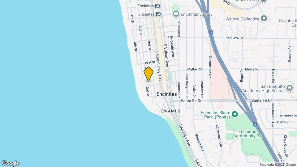 Encinitas Beach 4-Plex Map and Location Details