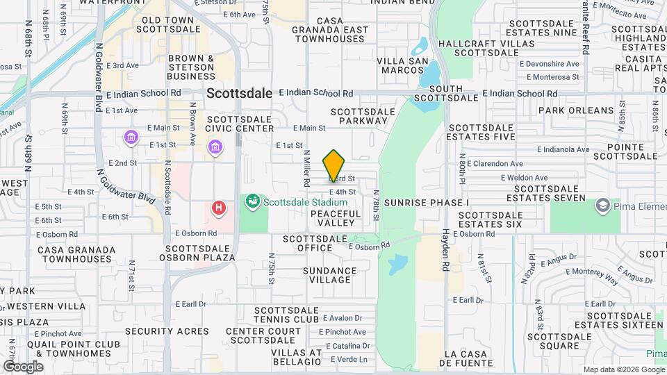 7638 E 4th St Mapa y Detalles de la Ubicación