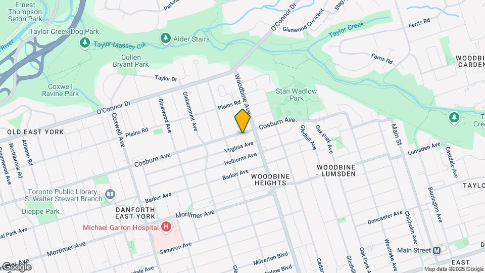 843 Cosburn Ave Map and Location Details