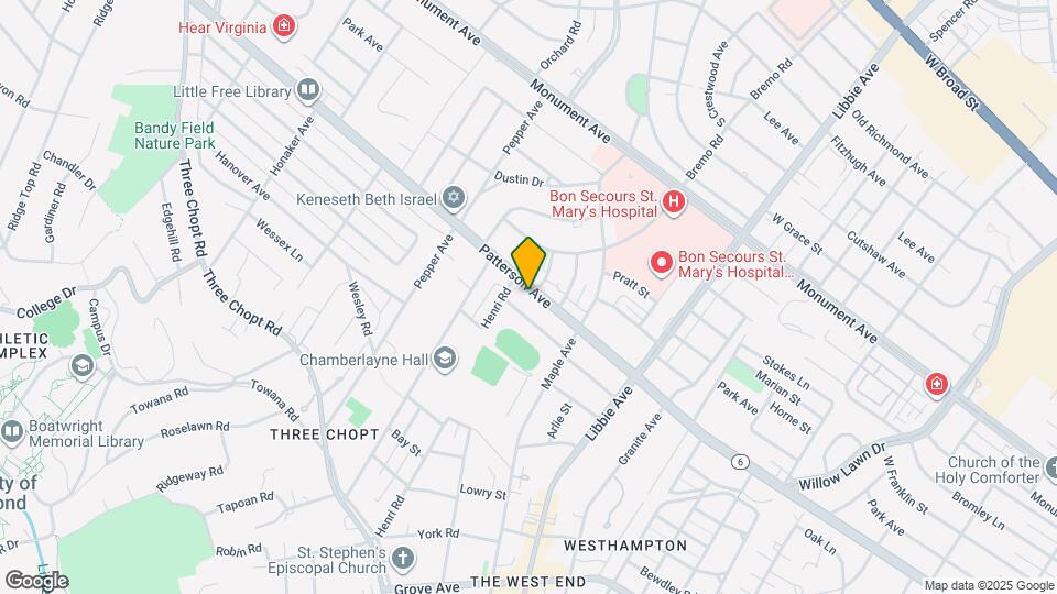 6013 Patterson Ave Map and Location Details