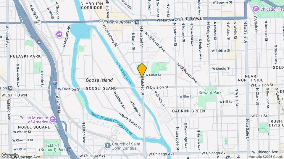 1457 N Halsted St Map and Location Details