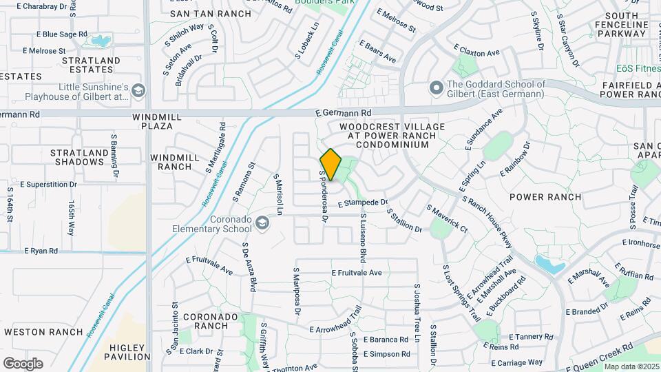 4221 S Ponderosa Dr Map and Location Details