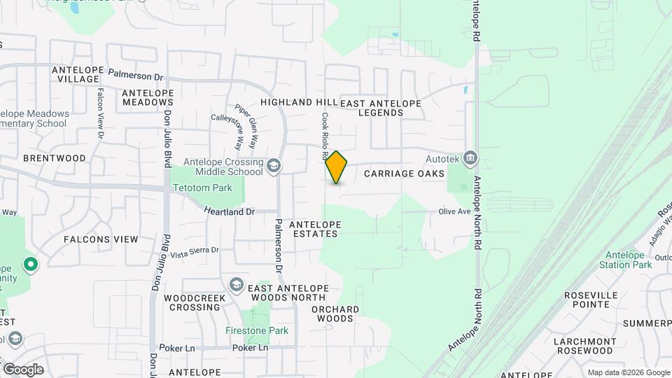 8205 Carriage Oaks Way Mapa y Detalles de la Ubicación