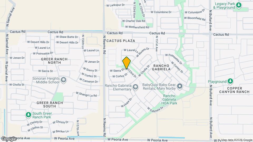 15316 W Cortez St Mapa y Detalles de la Ubicación