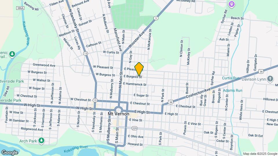 110 E Burgess St Map and Location Details
