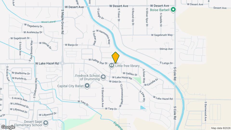 8249 W Falling Star St Map and Location Details