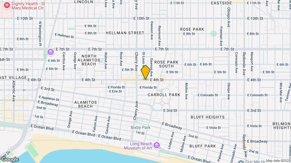 2106-2108 E 4th St Map and Location Details