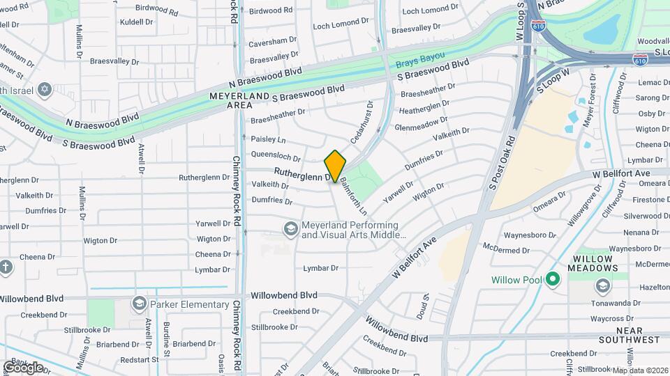 9911 Cedarhurst Dr Map and Location Details