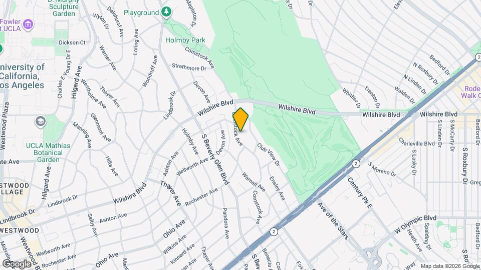 1332 Comstock Ave Map and Location Details