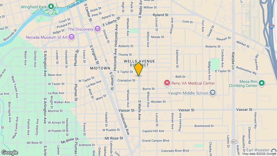 943 S Wells Ave Map and Location Details