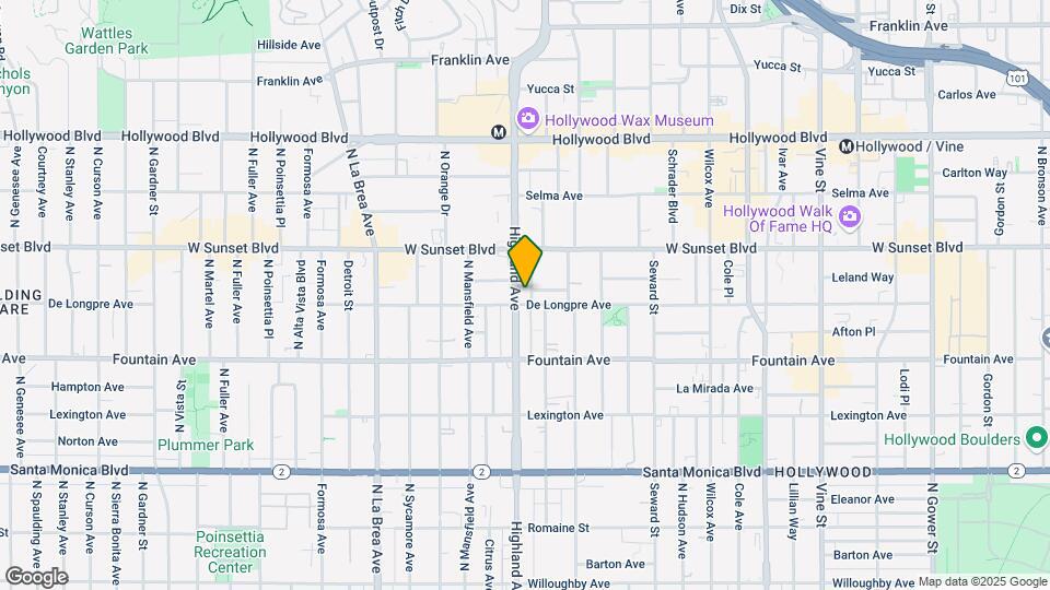 1410 N Highland Ave Mapa y Detalles de la Ubicación