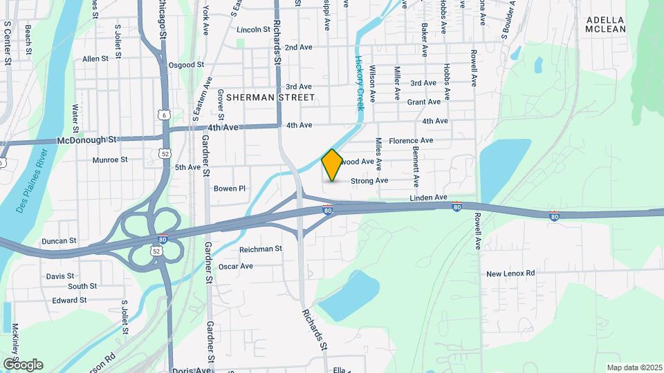 404 Strong Ave Map and Location Details