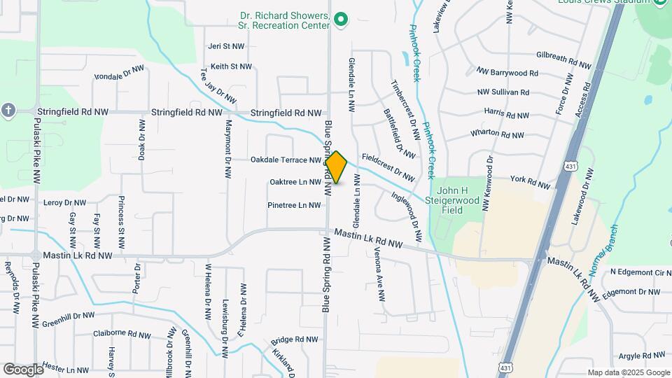 3904 Blue Spring Rd NW Map and Location Details