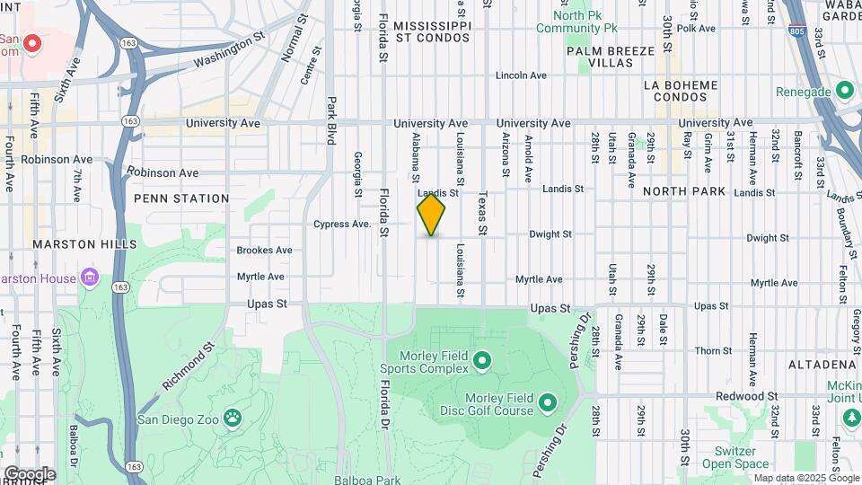 2129 Dwight St Map and Location Details