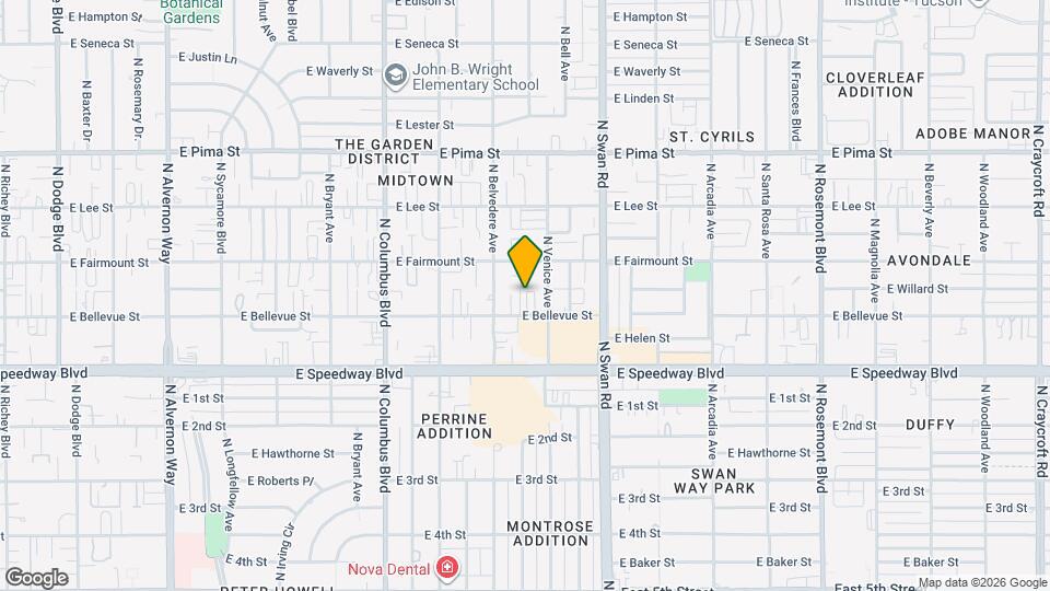 4535 E Bellevue St Map and Location Details