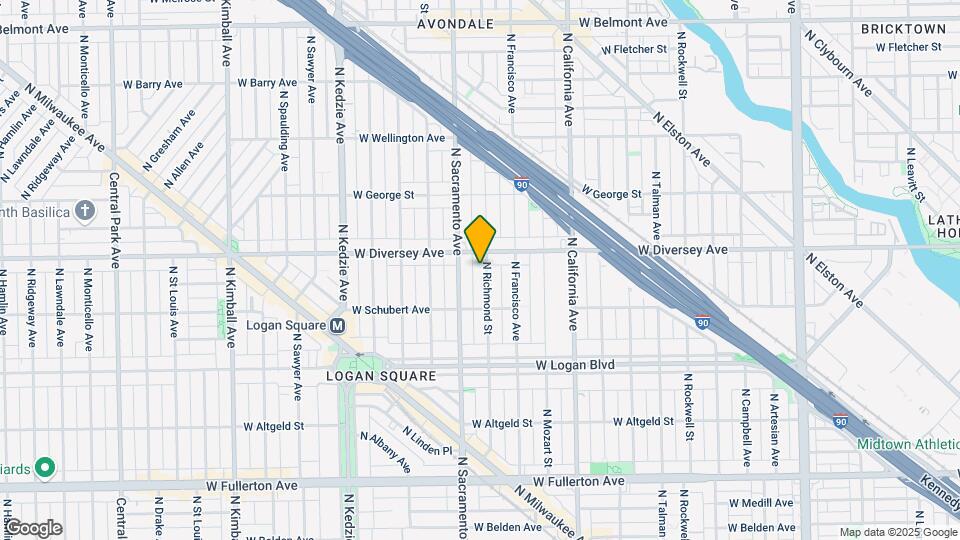 2740 N Richmond St, Unit 2 Map and Location Details