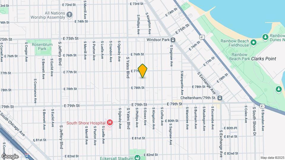 7730 S Essex Ave, Unit 1 Map and Location Details