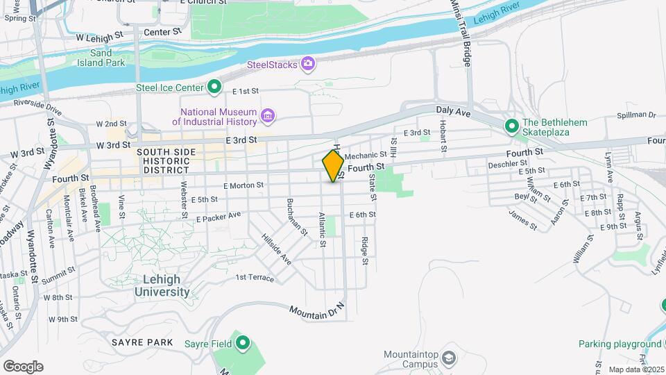 819 E 5th St Map and Location Details