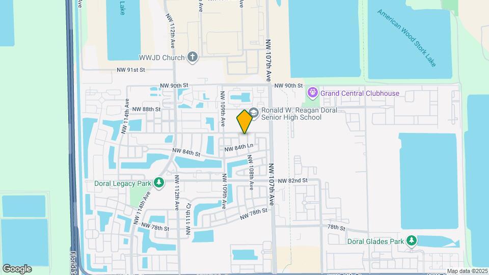 8562 NW 108th Ave Map and Location Details