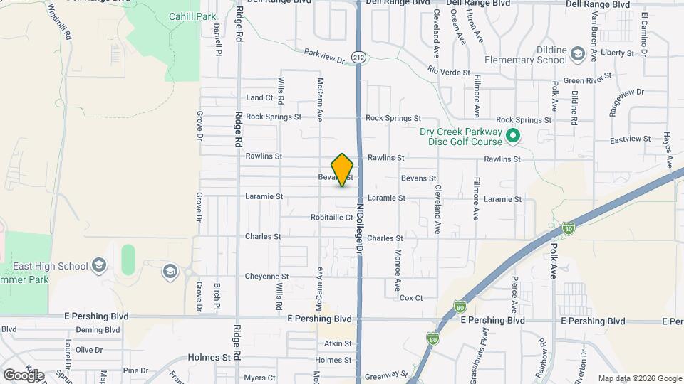 3902 Laramie St Map and Location Details
