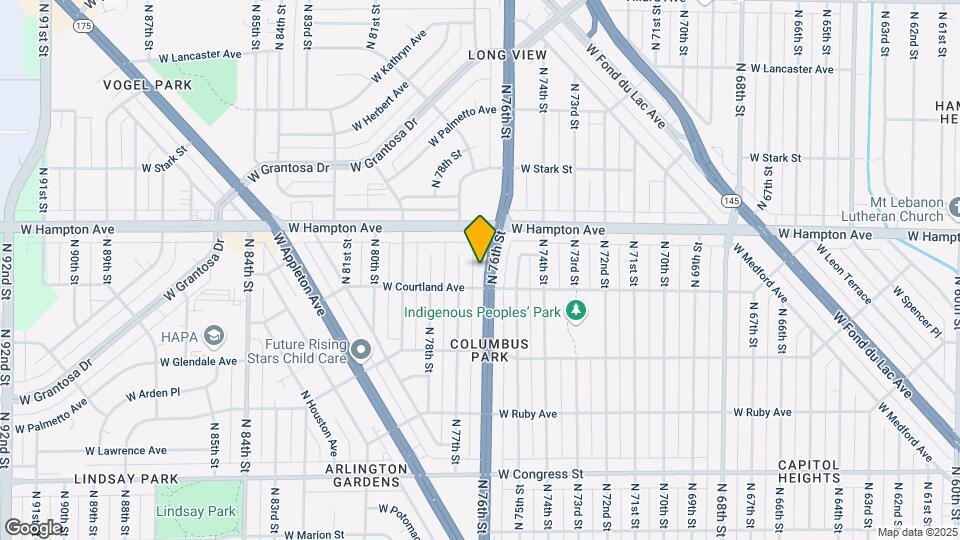 4721 N 76th St Map and Location Details