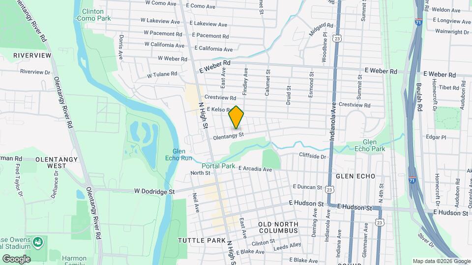 82 Olentangy St Mapa y Detalles de la Ubicación