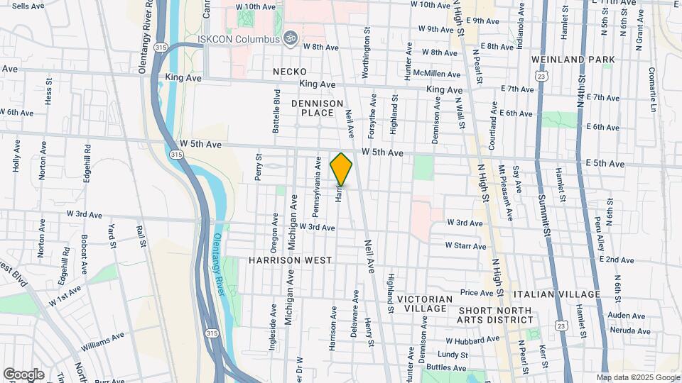 315 W 4th Ave Mapa y Detalles de la Ubicación
