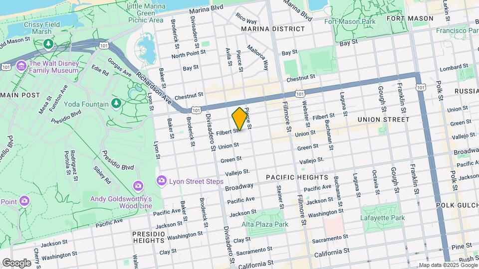 2465 Filbert St Map and Location Details