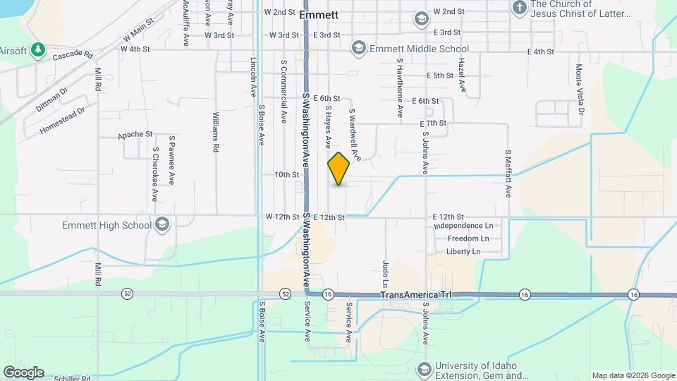 1020 S Hayes Ave Map and Location Details