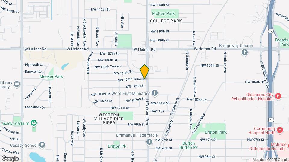 1104 NW 104th Terrace Map and Location Details