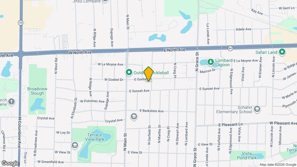 622 N Garfield St Map and Location Details