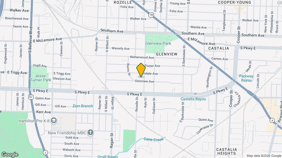 1708 Glenview Ave Map and Location Details