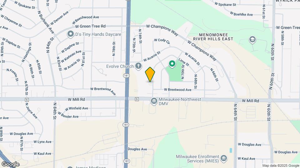 6461 N 73rd St Map and Location Details