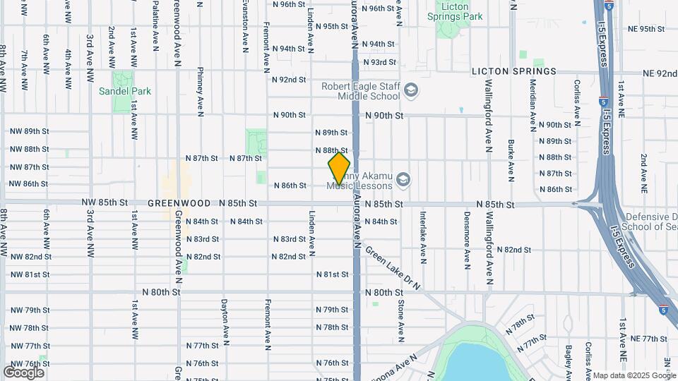 931 N 86th St Map and Location Details