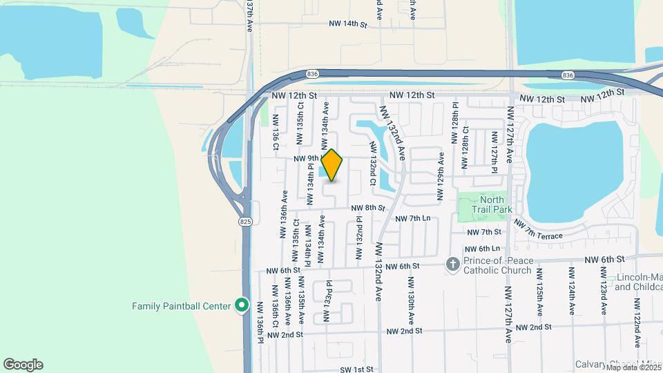 13356 NW 8th Ln Map and Location Details