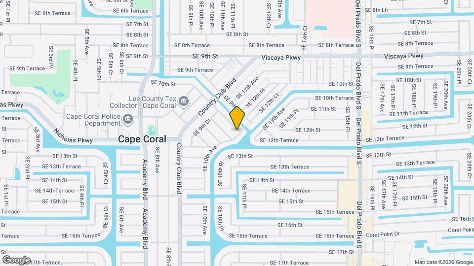 1054 SE 10th St Map and Location Details