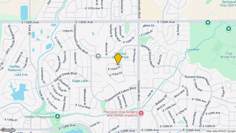 3673 E 133rd Ct Map and Location Details