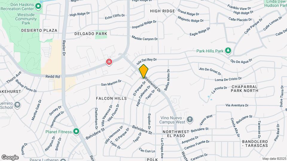 853 El Parque Dr Map and Location Details