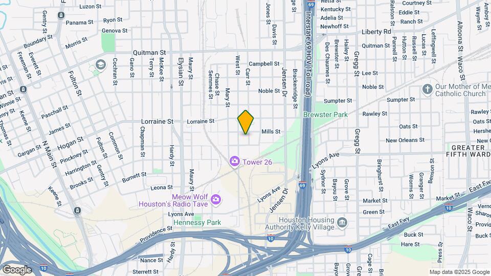 1711 Carr St, Unit 1711 Carr St Map and Location Details