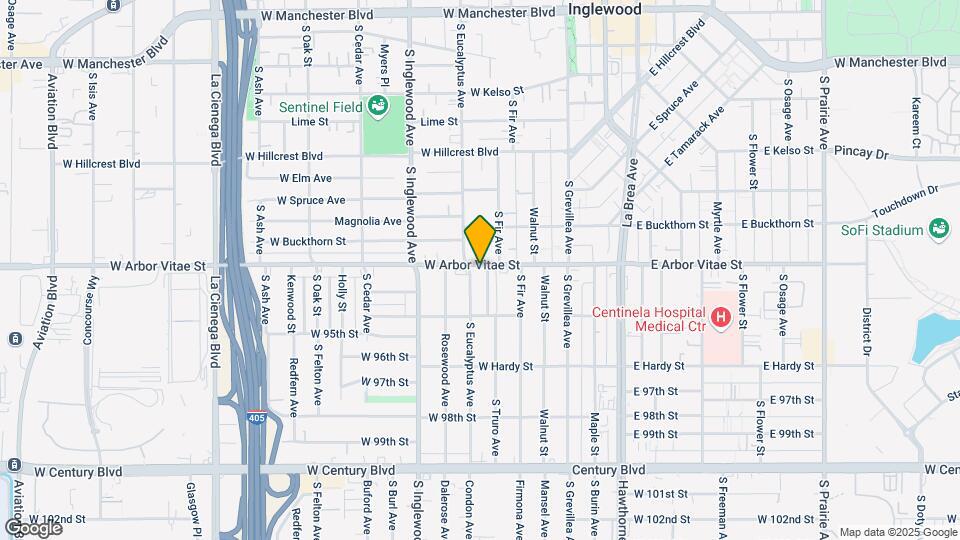 238 W Arbor Vitae St Map and Location Details