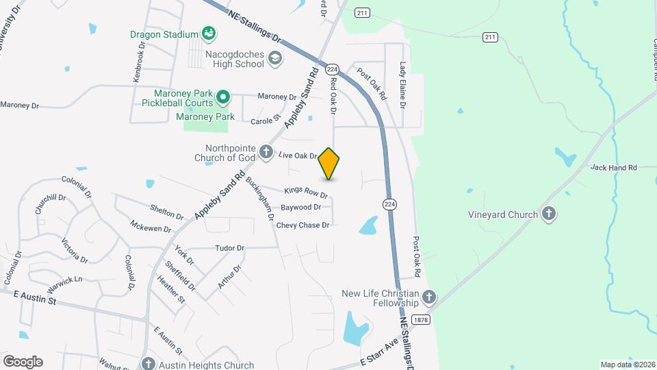 3816 Red Oak Dr Map and Location Details